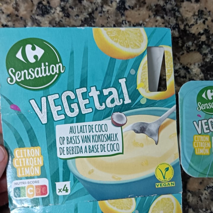 photo of Carrefour Sensation Vegetal Yogur Con Base de Coco Sabor Limón shared by @lispm on  22 Nov 2021 - review
