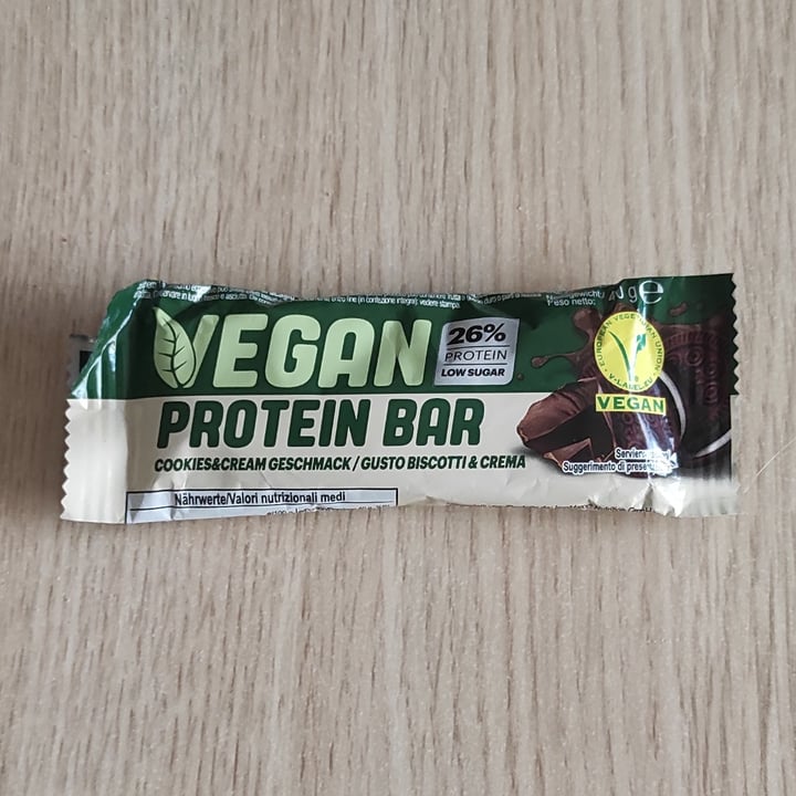 photo of Vegan Protein Bar  Cookies and cream geschmack shared by @danilelaht on  11 Jul 2022 - review