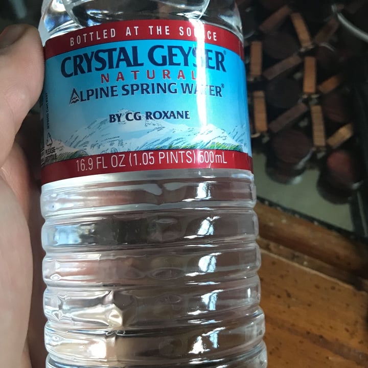 photo of Crystal Geyser Alpine Spring water shared by @veganenthusiast4life on  05 Apr 2022 - review