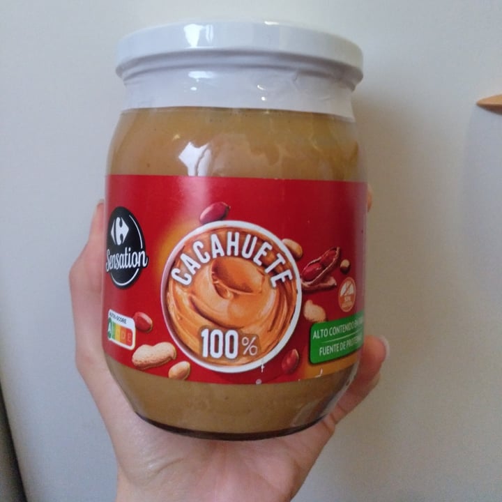 photo of Carrefour Sensation Crema cacahuete shared by @sarapf on  06 Jun 2021 - review