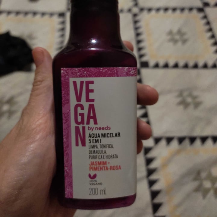 photo of Vegan by Needs Água Micelar 5 Em 1 Jasmim - Pimenta-Rosa  shared by @rafape on  05 May 2022 - review