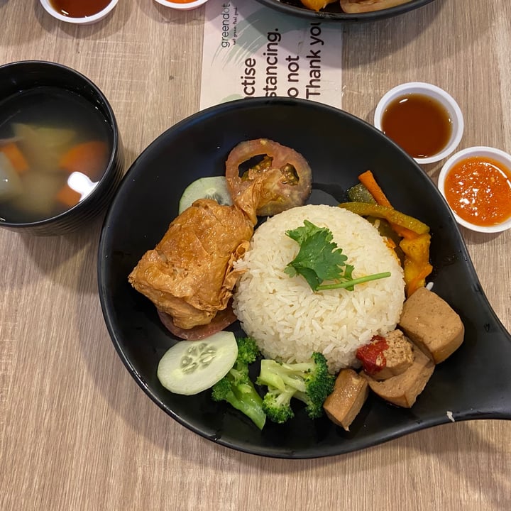 review photo of GreenDot - NEX Crispy Beancurd Skin w Sesame Rice Set shared by @iamnutanidiot on 30 Mar 2021 - review