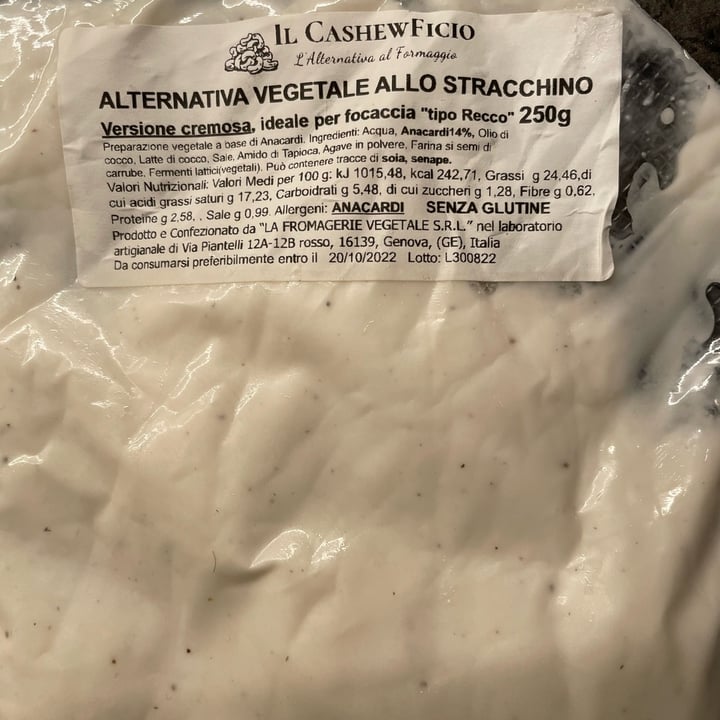 review photo of Il CashewFicio Alternativa vegetale allo stracchino shared by @letiziatremolada on 22 Oct 2022 - review