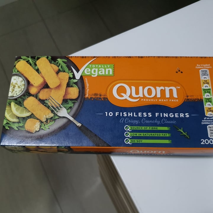 photo of Quorn Fishless Fingers shared by @parismelody on  03 Oct 2022 - review