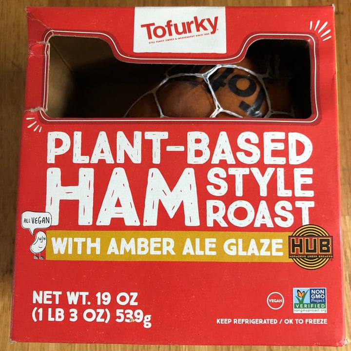 photo of Tofurky Plant-Based Ham Style Roast with Amber Ale Glaze shared by @hopeh on  29 Apr 2020 - review