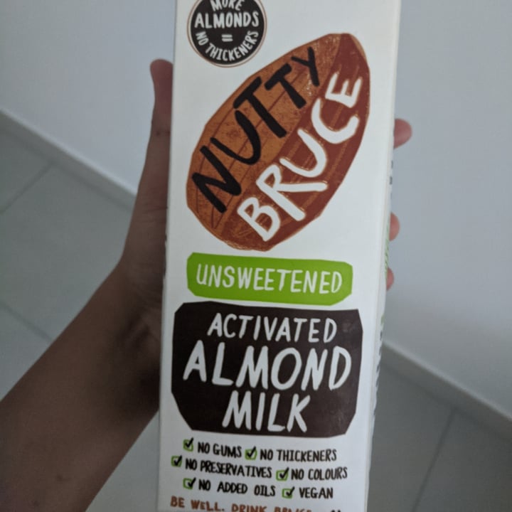 photo of Nutty Bruce Organic unsweetened activated almond milk shared by @preethiness on  04 Oct 2020 - review