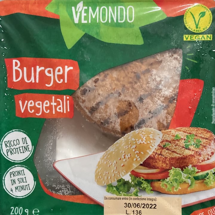 photo of Vemondo Burger vegetali shared by @jessicalmeida on  26 Jun 2022 - review