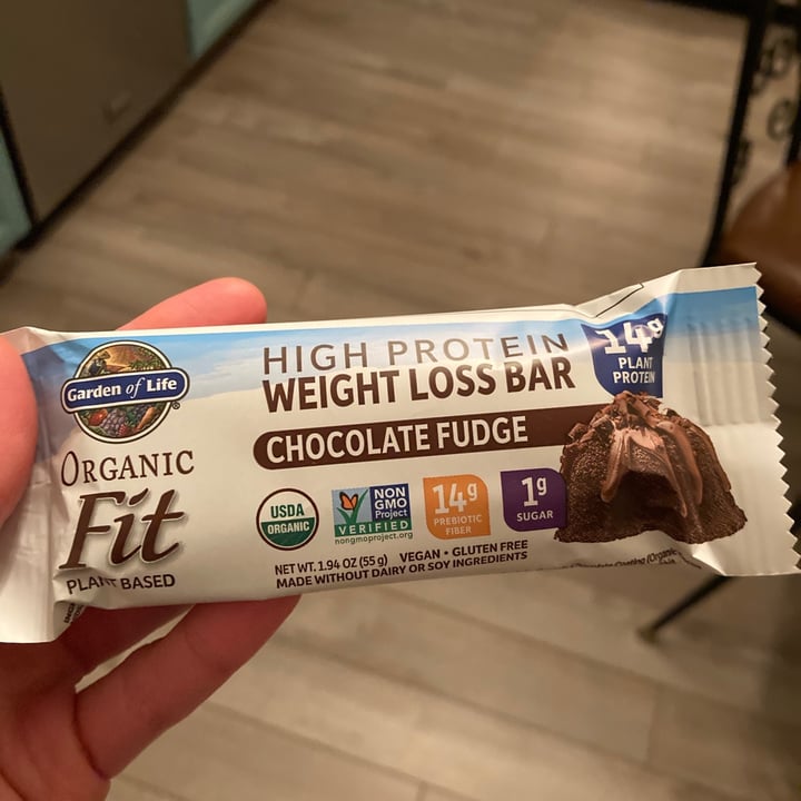 review photo of Garden of Life Chocolate Fudge High Protein Weight Loss Bar shared by @healthyveganfoodie on 15 Nov 2020 - review