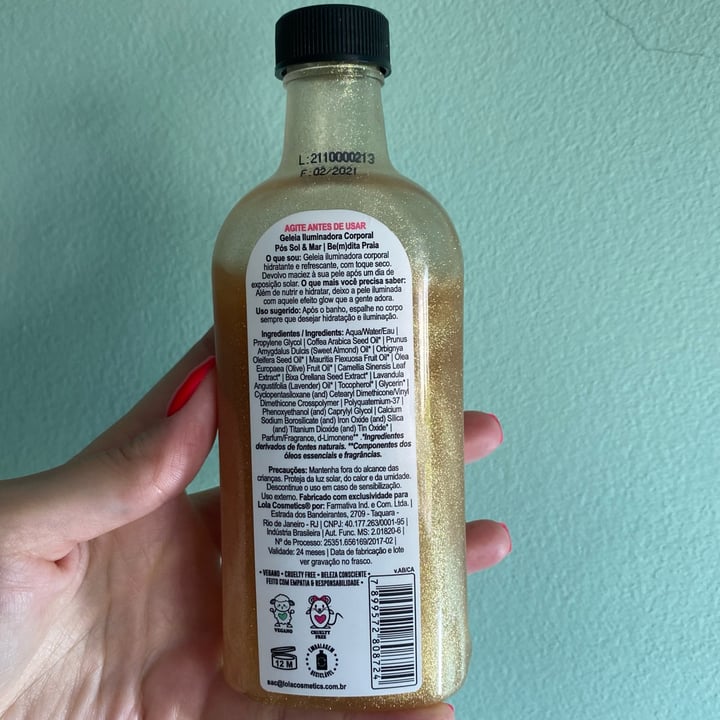 review photo of Lola Cosmetics Be(m)dita Praia - Geleia Corporal shared by @isalorenza on 02 May 2022 - review