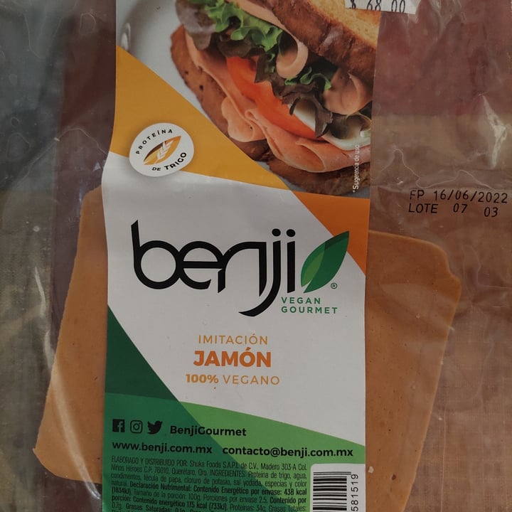 photo of Benji Vegan Gourmet Jamón Vegano shared by @danisaints1502 on  05 May 2022 - review