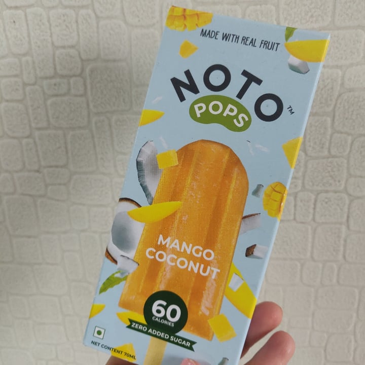 photo of NOTO Mango Coconut Popsicle shared by @aveganfantasy on  16 Nov 2021 - review