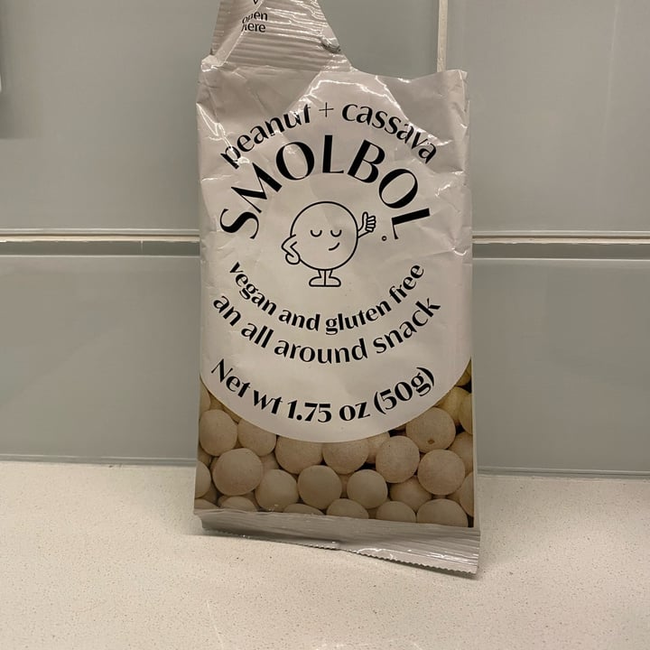 photo of smolbol peanut and cassava snack shared by @veganforthepigs on  14 Jun 2022 - review