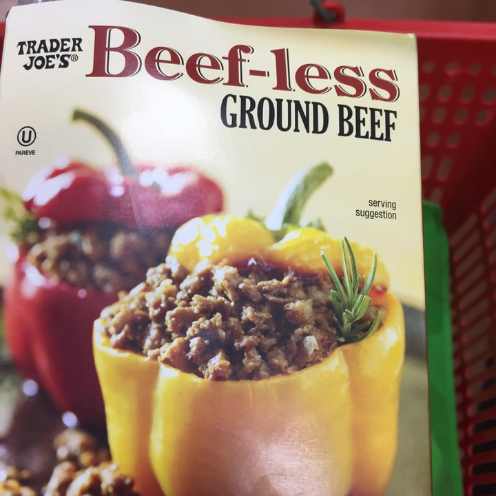 photo of Trader Joe's Beef-less Ground Beef shared by @kaelinm on  26 Apr 2020 - review