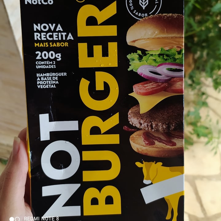 photo of NotCo not burguer shared by @dudarodrigues on  05 Nov 2022 - review