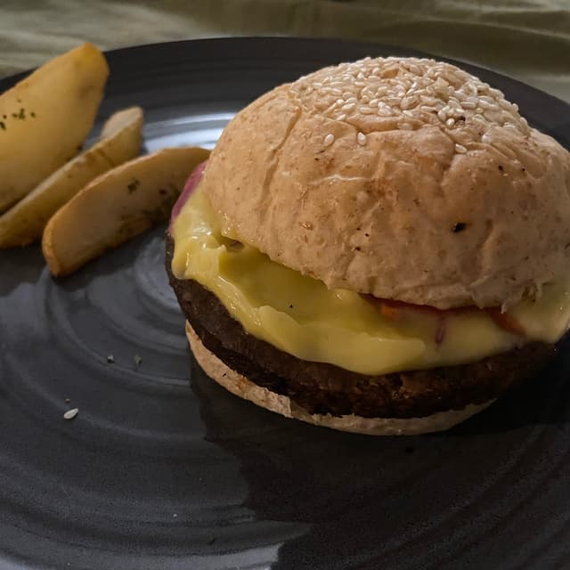 Photo of the dish “Beefless Cheese Burger”
