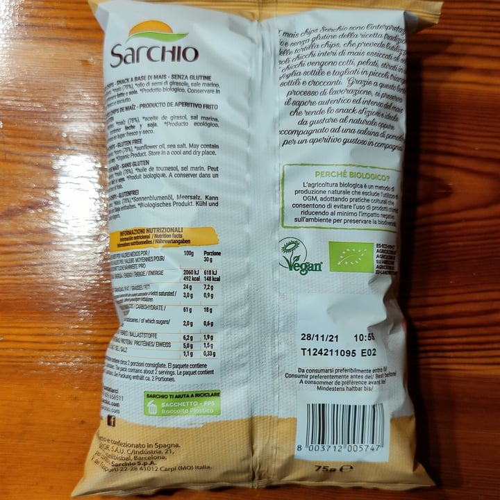 photo of Sarchio Mais Chips shared by @sam81 on  20 Jul 2021 - review