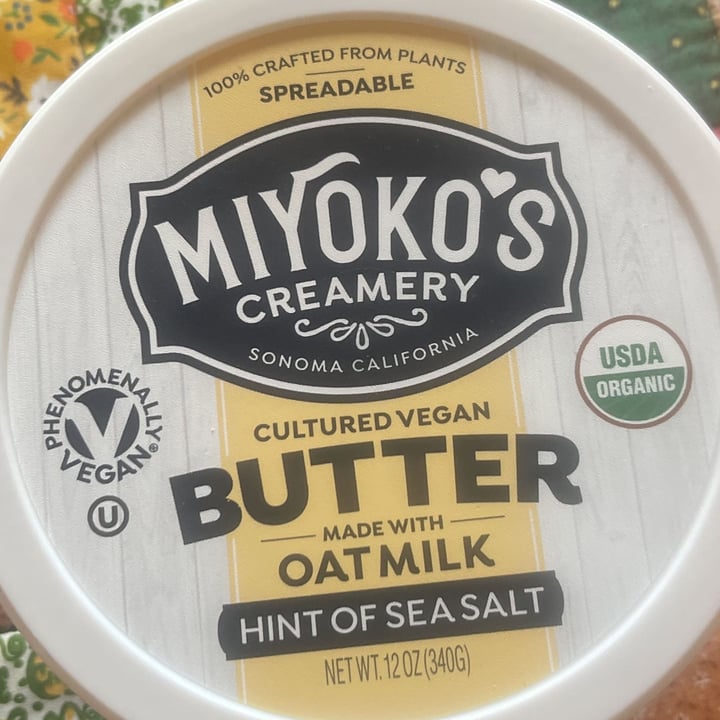 photo of Miyoko's Creamery Cultured Vegan Butter Made With Oat Milk Hint of Sea Salt shared by @debthebweb on  24 Oct 2021 - review