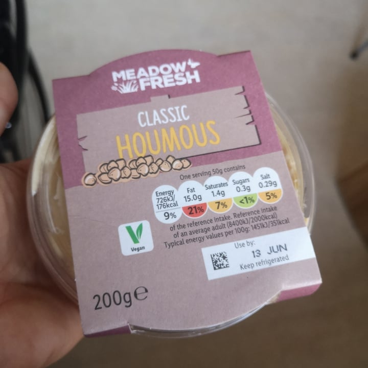 photo of Meadow Fresh Classic Houmous shared by @sweetsoy on  01 Jun 2020 - review