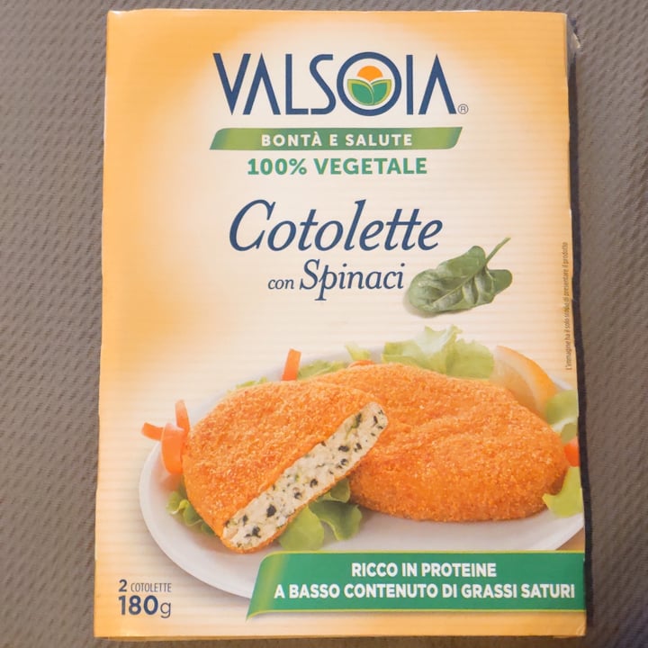 photo of Valsoia Cotolette con spinaci shared by @alex82 on  21 Aug 2022 - review