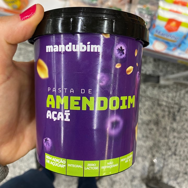 photo of Mandubim Pasta de Amendoim com Açaí shared by @danimoretto on  12 May 2022 - review