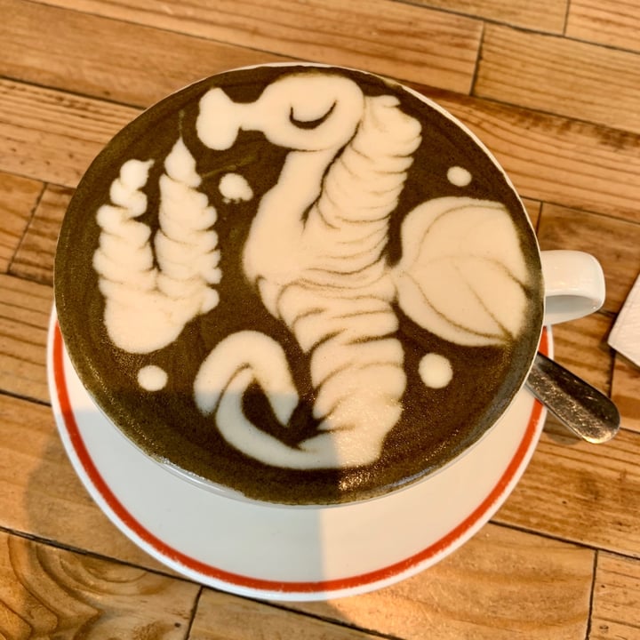 review photo of Elephant Grounds Sun Street Hojicha latte with oat milk shared by @amym852 on 08 Feb 2021 - review