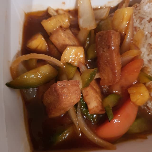 Photo du plat “Tofu sweet and sour”