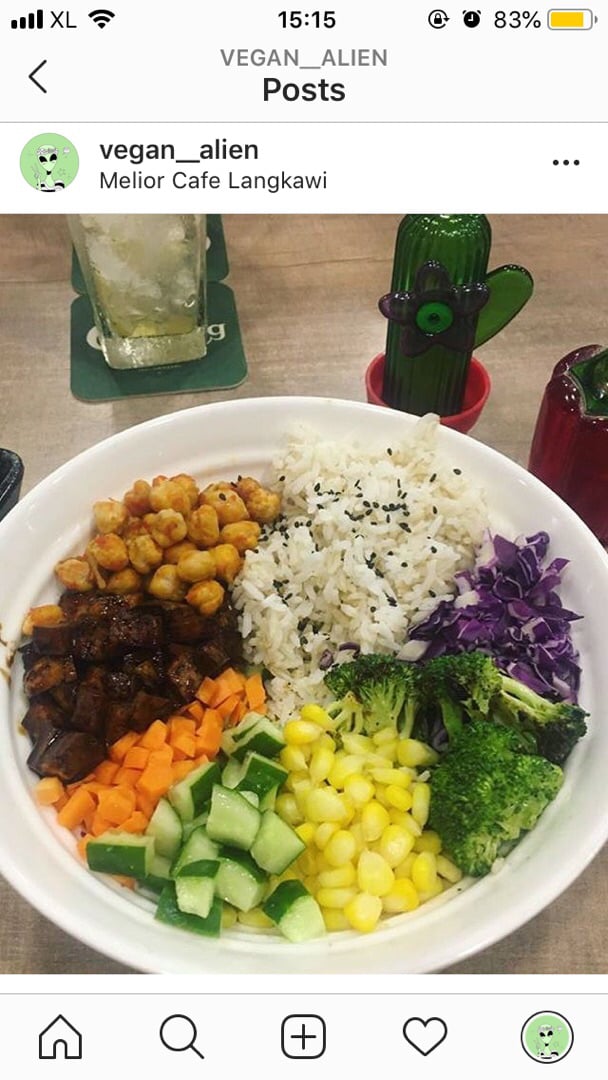 photo of Melior Cafe Langkawi Buddha Bowl shared by @vegan-alien on  01 Apr 2020 - review