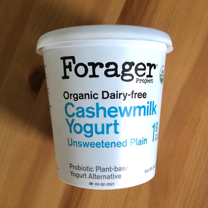 photo of Forager Project Organic Dairy-free Cashewmilk Yogurt Plain shared by @aqualing on  17 Mar 2021 - review