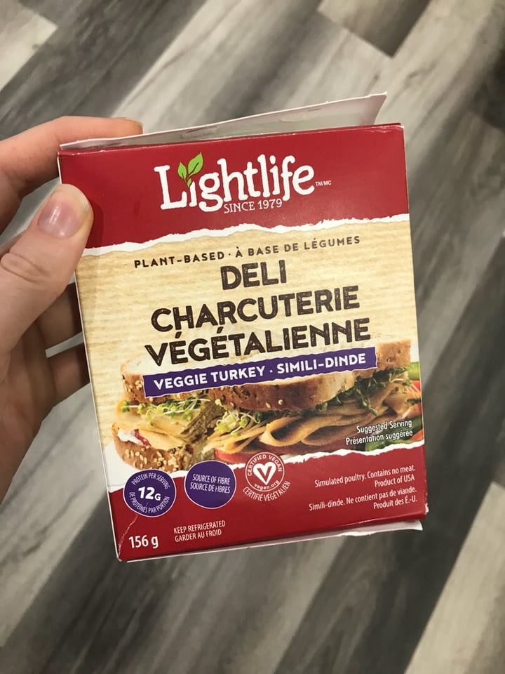 photo of Lightlife Deli Charcutie Végétalienne Veggie Turkey shared by @emilyanne on  19 Sep 2019 - review