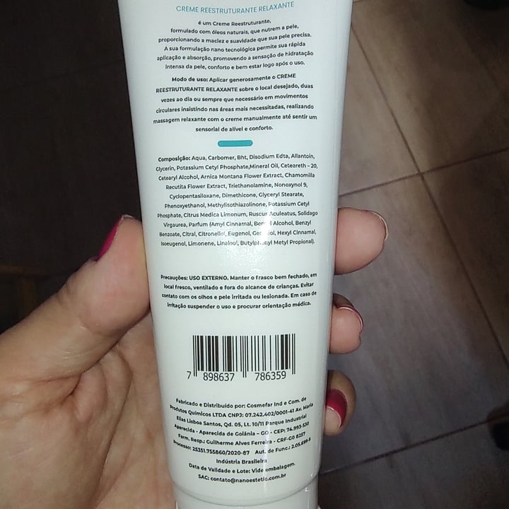 review photo of nanoestetic Descansemax shared by @lilianezampar on 30 Apr 2022 - review