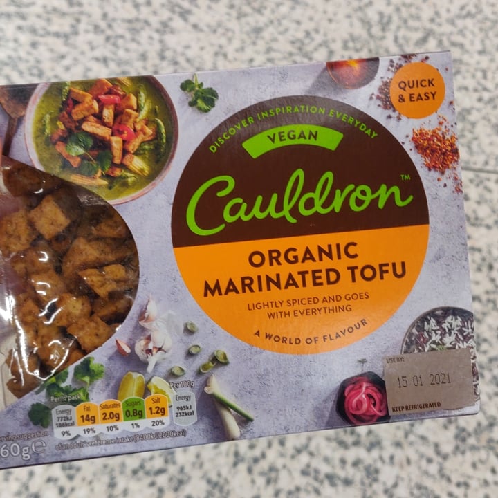 photo of Cauldron Organic Marinated Tofu shared by @georgeofearth on  07 Dec 2020 - review