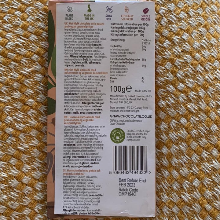 review photo of Gnaw Pecan pie oat mylk shared by @dory on 18 Jul 2021 - review