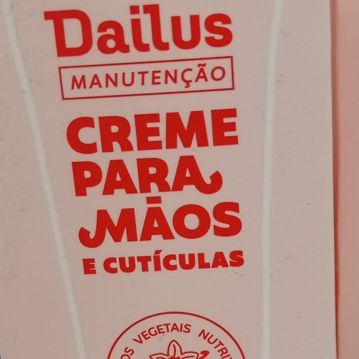 review photo of Dailus Creme para mãos e cutículas- Baunilha shared by @suelycp on 28 May 2022 - review