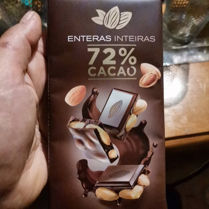 photo of Hacendado Chocolate con almendras 72% cacao shared by @jipiludo on  04 Oct 2020 - review