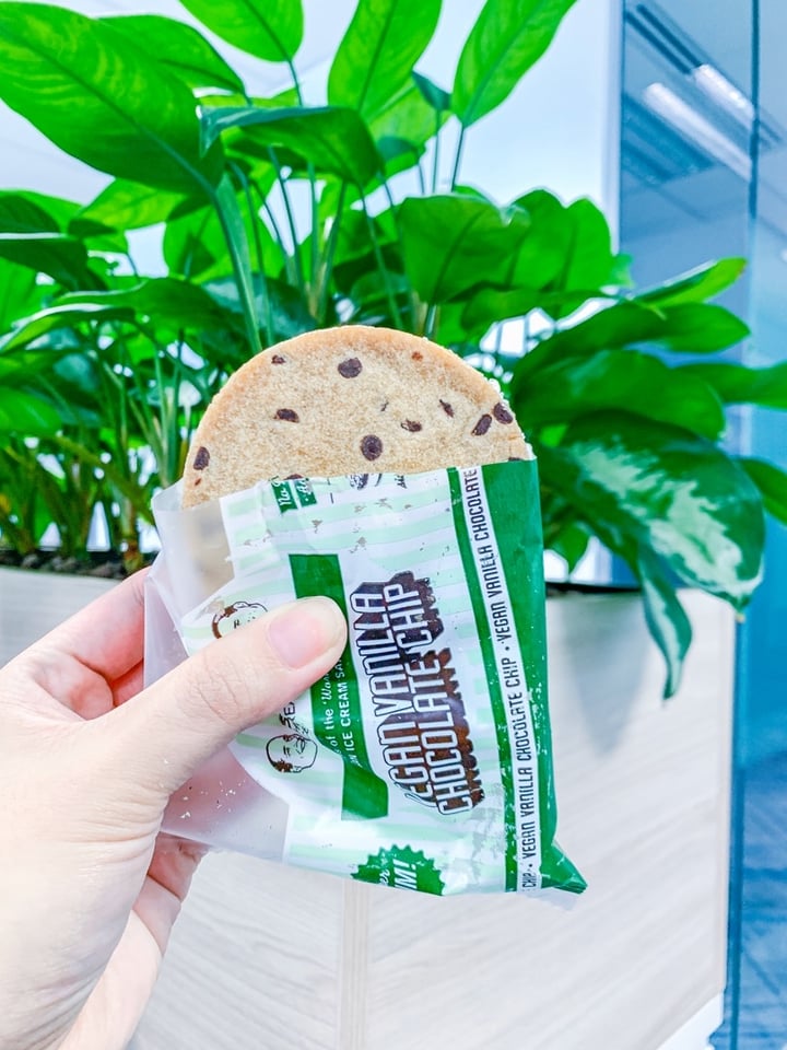 photo of The Pat and Stick Homemade Co. Vegan Vanilla Chocolate Chip Ice Cream Sandwich  shared by @curvyherby on  09 Nov 2019 - review