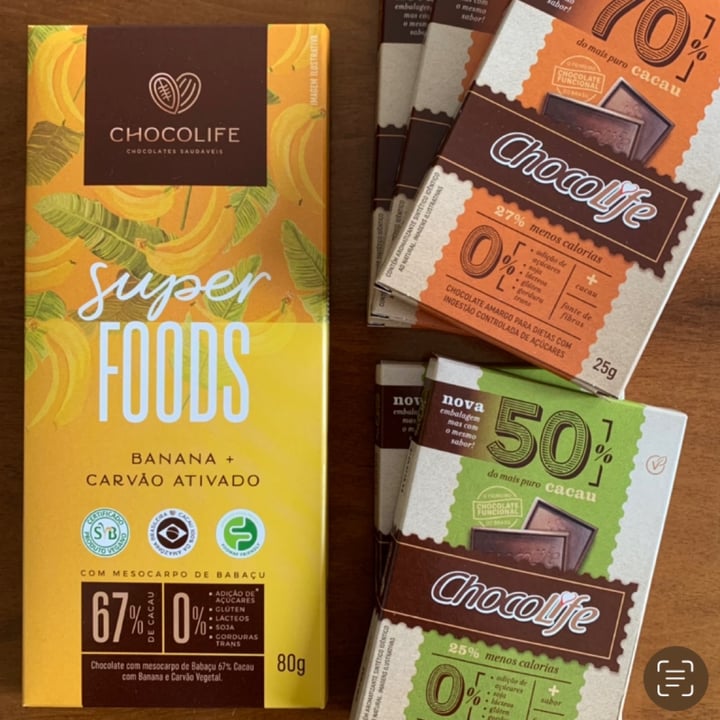 photo of ChocoLife Chocolate com banana e carvão ativado shared by @smarinho on  23 Apr 2022 - review