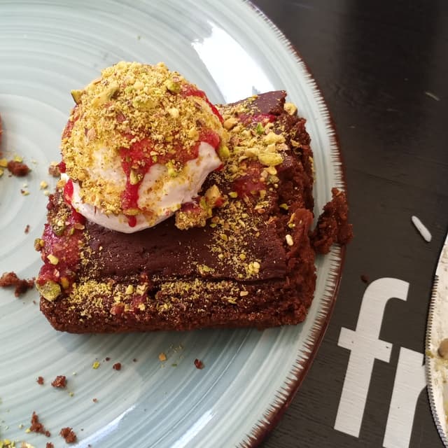 Photo of the dish “Brownie with coconut Icecream”