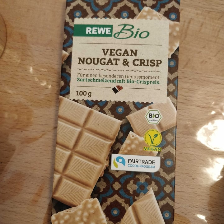 photo of Rewe Bio Vegan Nougat & Crisp shared by @koguz on  31 Dec 2021 - review