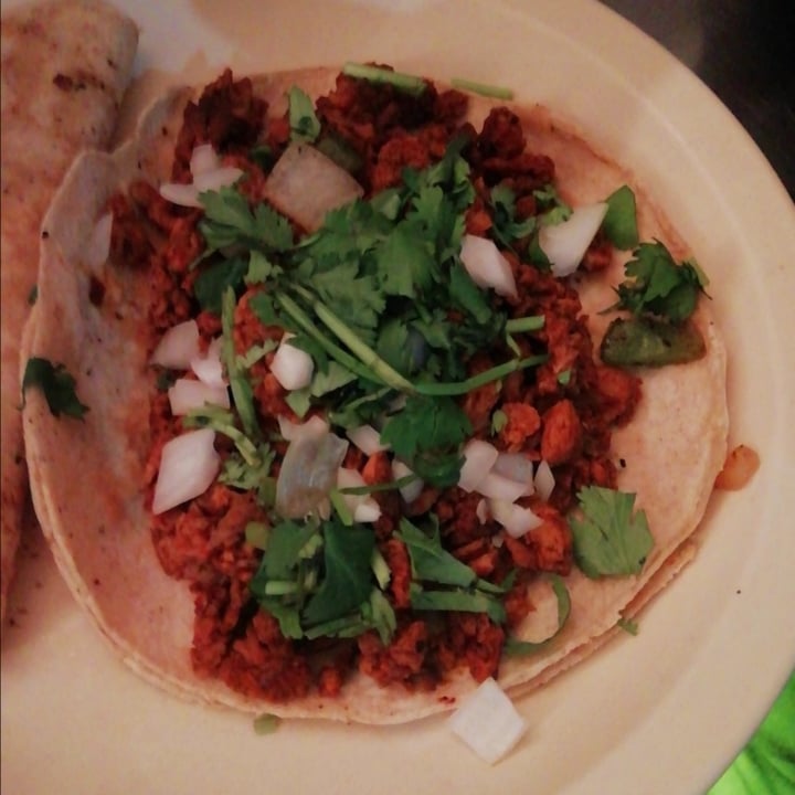 review photo of Veganísimo Loncheria Vegana Taco de chorizo shared by @naynaynay on 23 Feb 2022 - review
