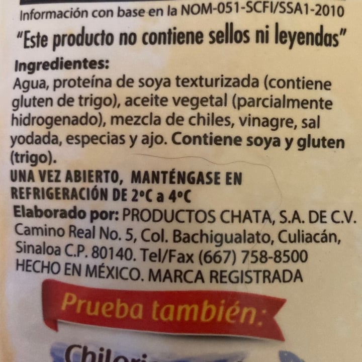 photo of La Chata Chilorio De Soya shared by @abi88 on  28 Mar 2021 - review