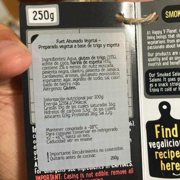 review photo of Happy V Planet Vegan Hardwood Smoked Salami shared by @marianaimb on 27 Oct 2021 - review