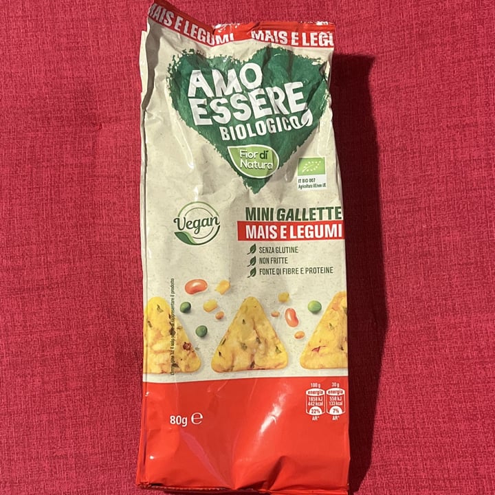 photo of Amo Essere Veg Mini Gallette Mais e Legumi shared by @sarahbracco on  20 Dec 2022 - review