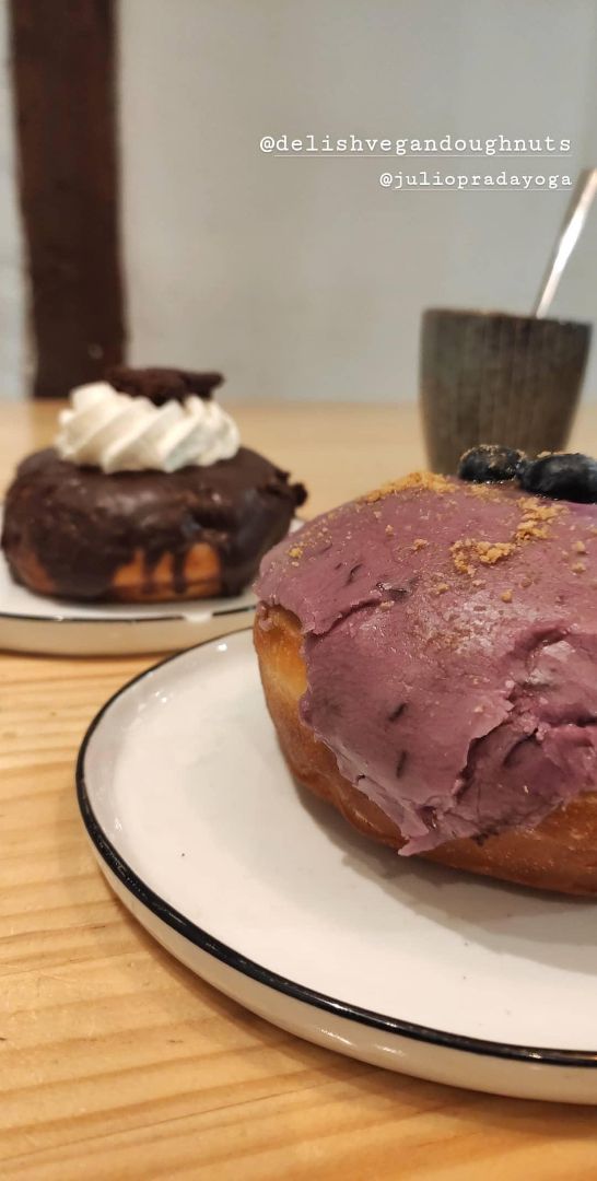 photo of Delish Vegan Doughnuts Blueberry Cheesecake Donut shared by @mdmar on  23 Jan 2020 - review