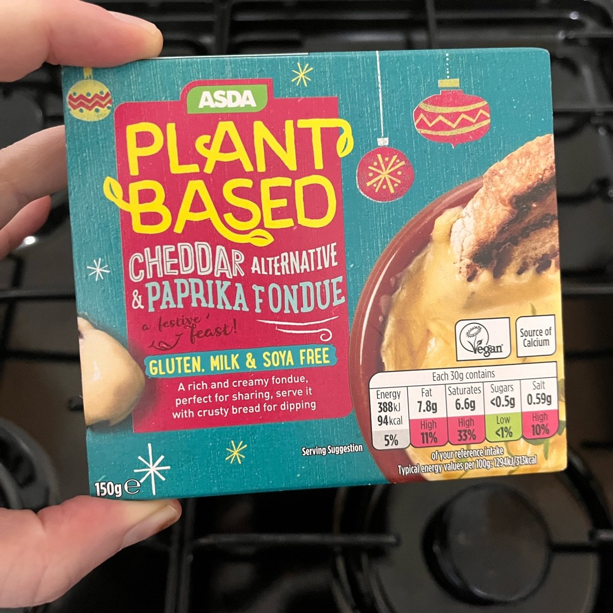 ASDA Plant Based Cheddar Alternative and Paprika Fondue Reviews | abillion