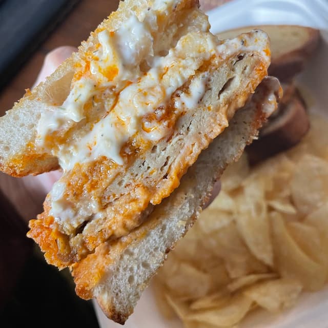 Photo of the dish “Buffalo chicken grilled cheese”