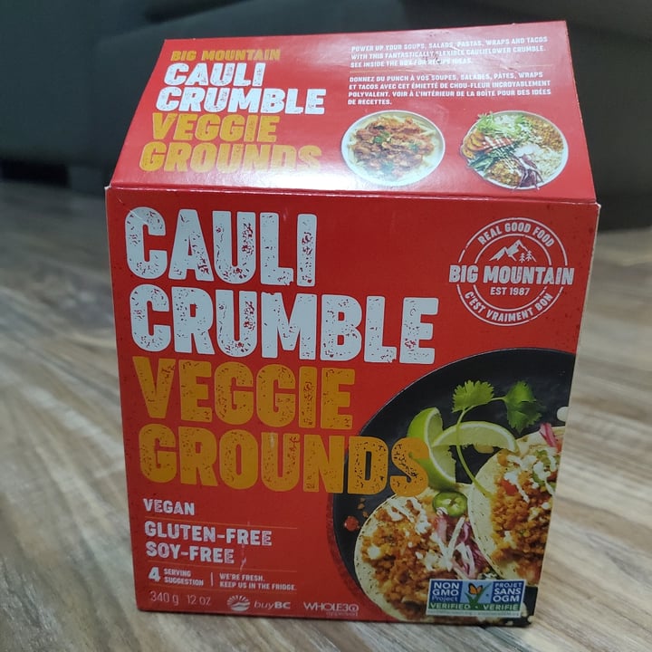 photo of Big Mountain Foods Cauli Crumble Veggie Grounds shared by @alistairjackson on  10 Nov 2022 - review