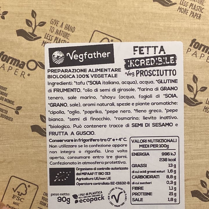 photo of Vegfather Fetta incredibile prosciutto shared by @latoms on  09 Feb 2022 - review