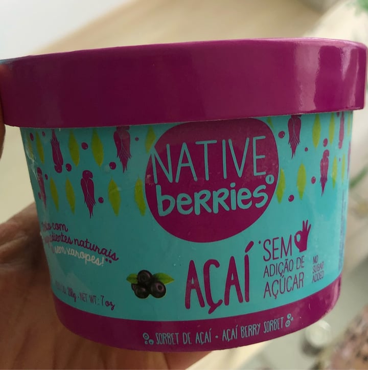 photo of Native berries Açaí sem adição de açúcar shared by @kellychris on  05 May 2022 - review