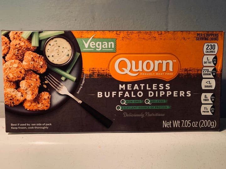 photo of Quorn Meatless Buffalo dippers shared by @allhess on  23 Feb 2020 - review