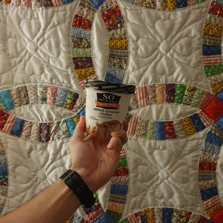 review photo of So Delicious Dairy Free Salted Caramel Cluster Cashewmilk Frozen Dessert shared by @paniwilson on 23 Jan 2022 - review